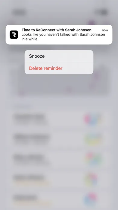 Captures d'écran de ReConnect: Social Reminder