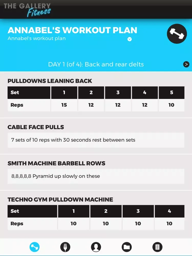 TFG Virtual Trainer iPad  Screenshots