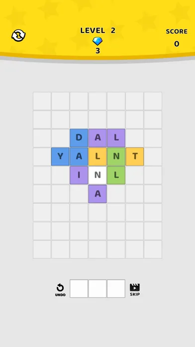 Captures d'écran de 3 Letter 1 Word Match 3 Tiles
