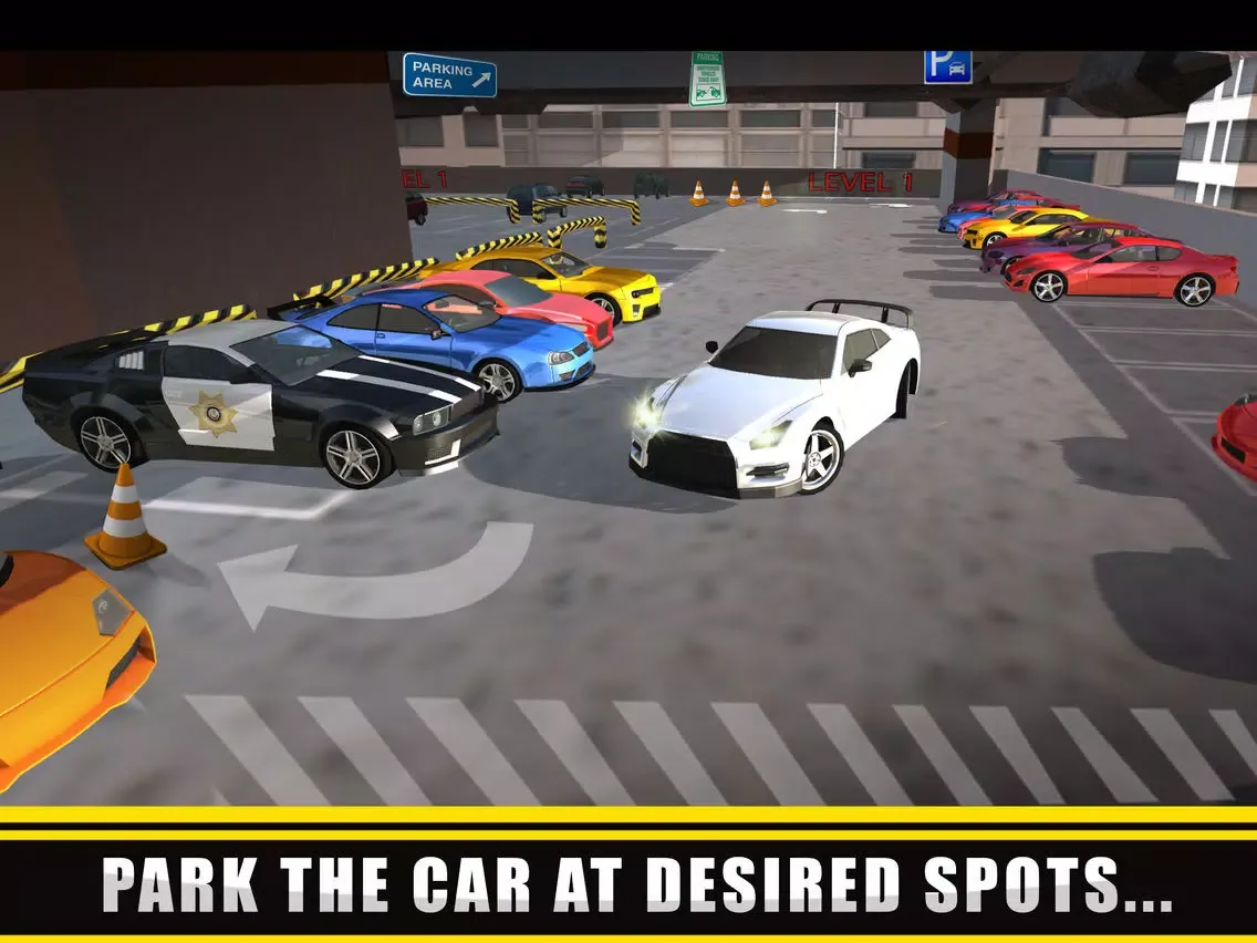 تصاویر Supermarket Valet Car Parking - Multi Level Shopping Mall Parking Mania iPad 