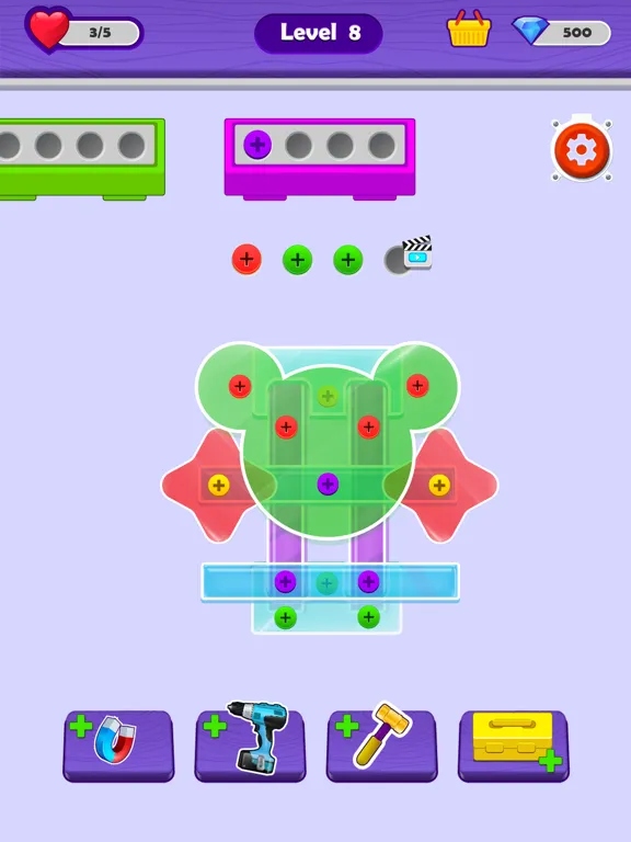 Tangkapan skrin Nuts Quest : Unscrew Mania iPad 