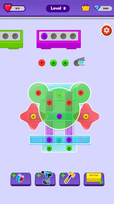 Tangkapan skrin Nuts Quest : Unscrew Mania