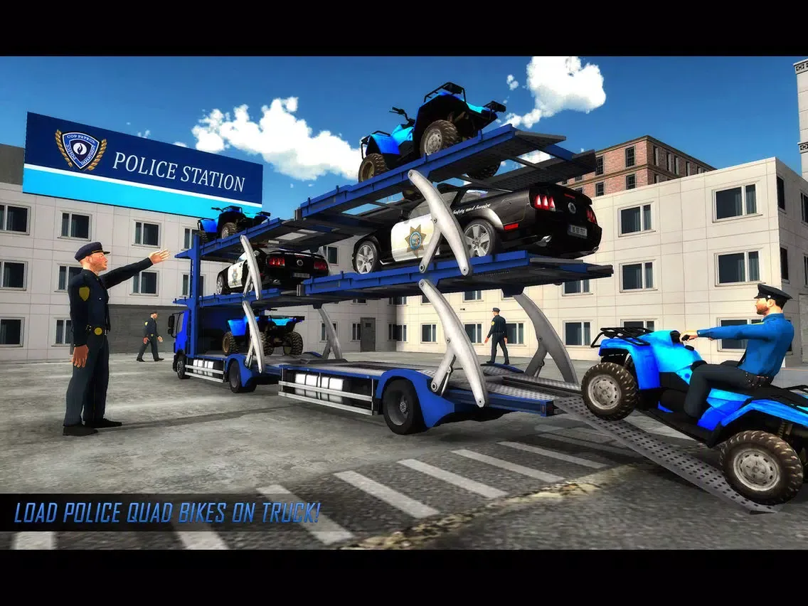 Captures d'écran de US Police ATV Quad Bike Game iPad 