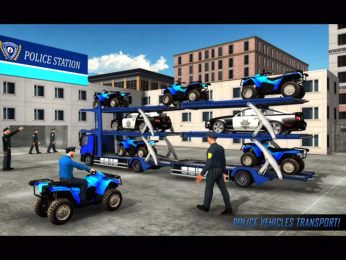 Captures d'écran de US Police ATV Quad Bike Game iPad 