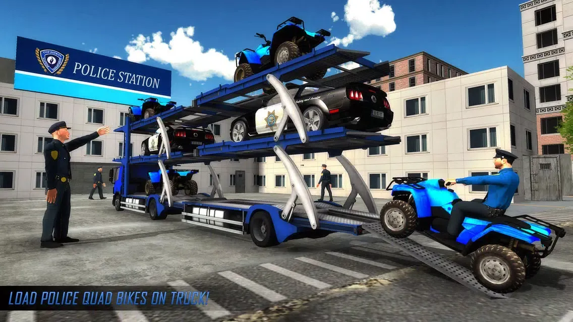 Captures d'écran de US Police ATV Quad Bike Game