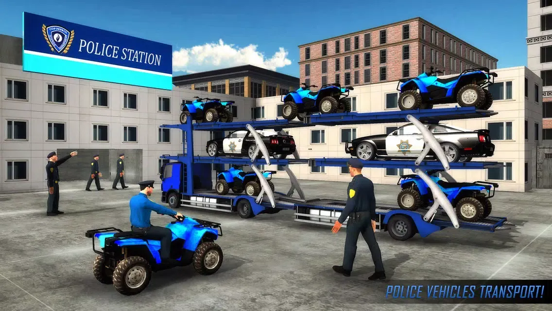 Captures d'écran de US Police ATV Quad Bike Game