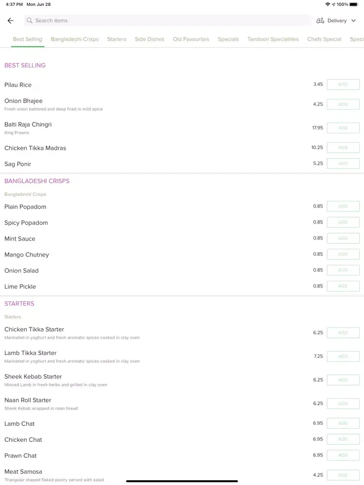 Capturas de pantalla de Garden Of India Harlow iPad 