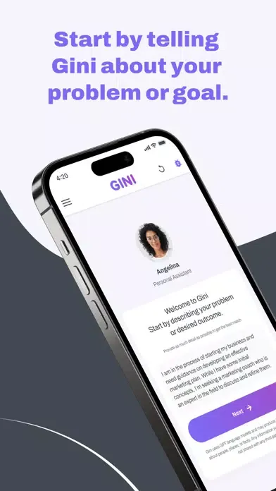 ภาพหน้าจอของ Gini: Get Expert Help