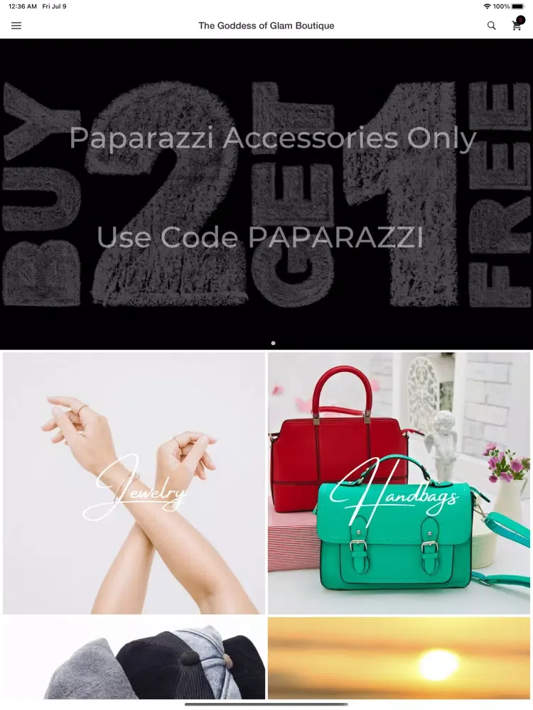 The Goddess of Glam Boutique iPad 应用截图