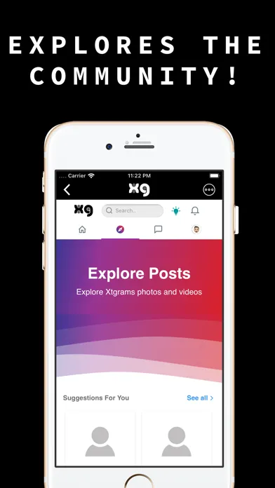 Xtgrams سکرین شاٹس