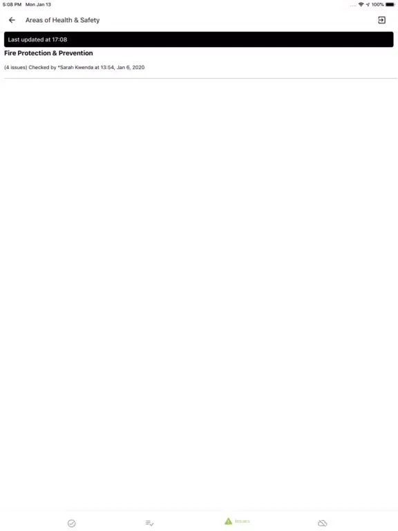 TGO Checklist iPad  스크린샷