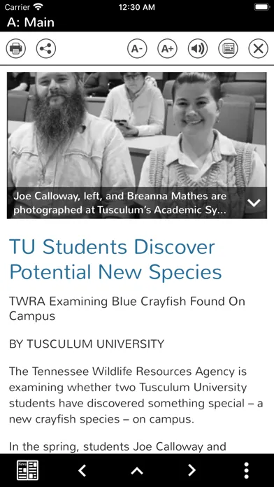 Capturas de tela do The Greeneville Sun