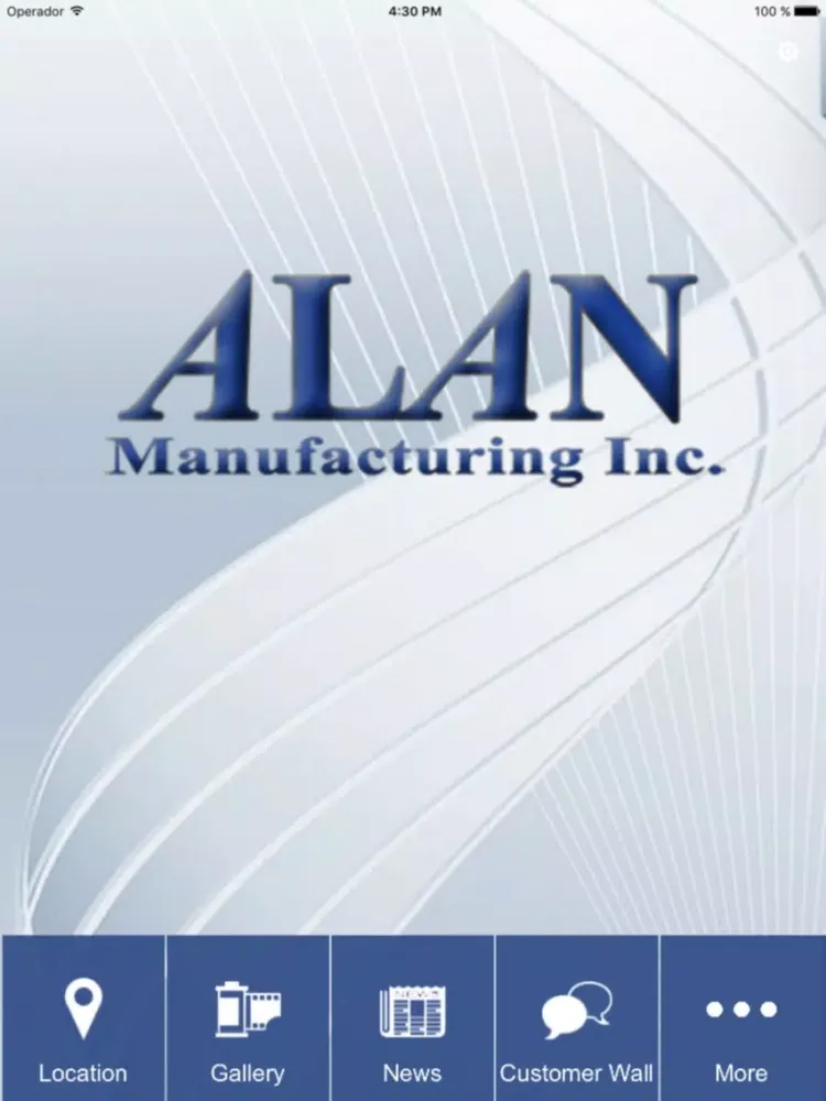 Tangkapan skrin Alan Manufacturing, Inc. iPad 