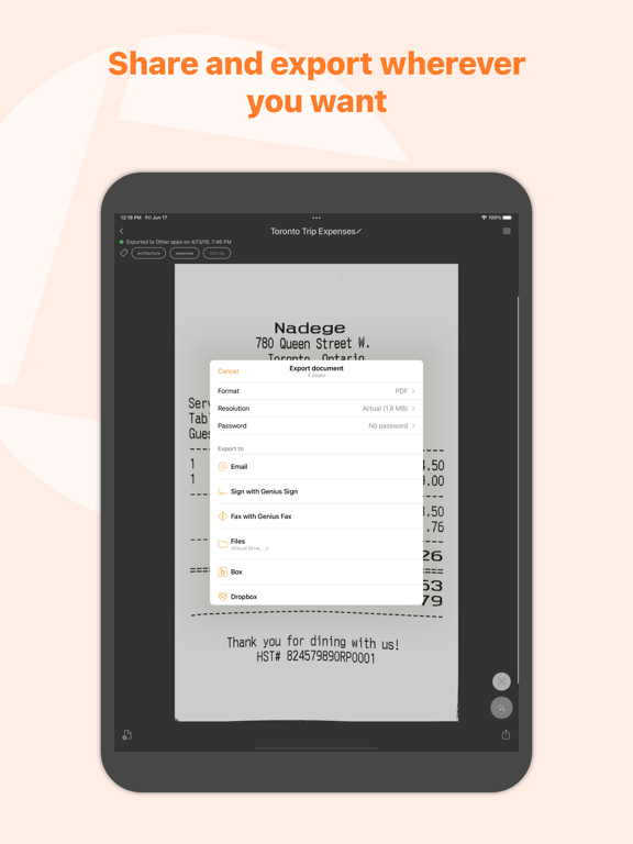 Screenshot di Genius Scan Enterprise - PDF iPad 