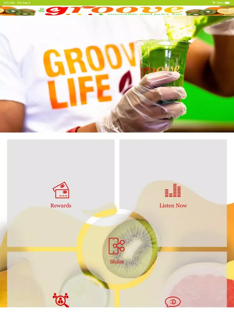 Capturas de tela do The Groove Smoothie and Juice iPad 