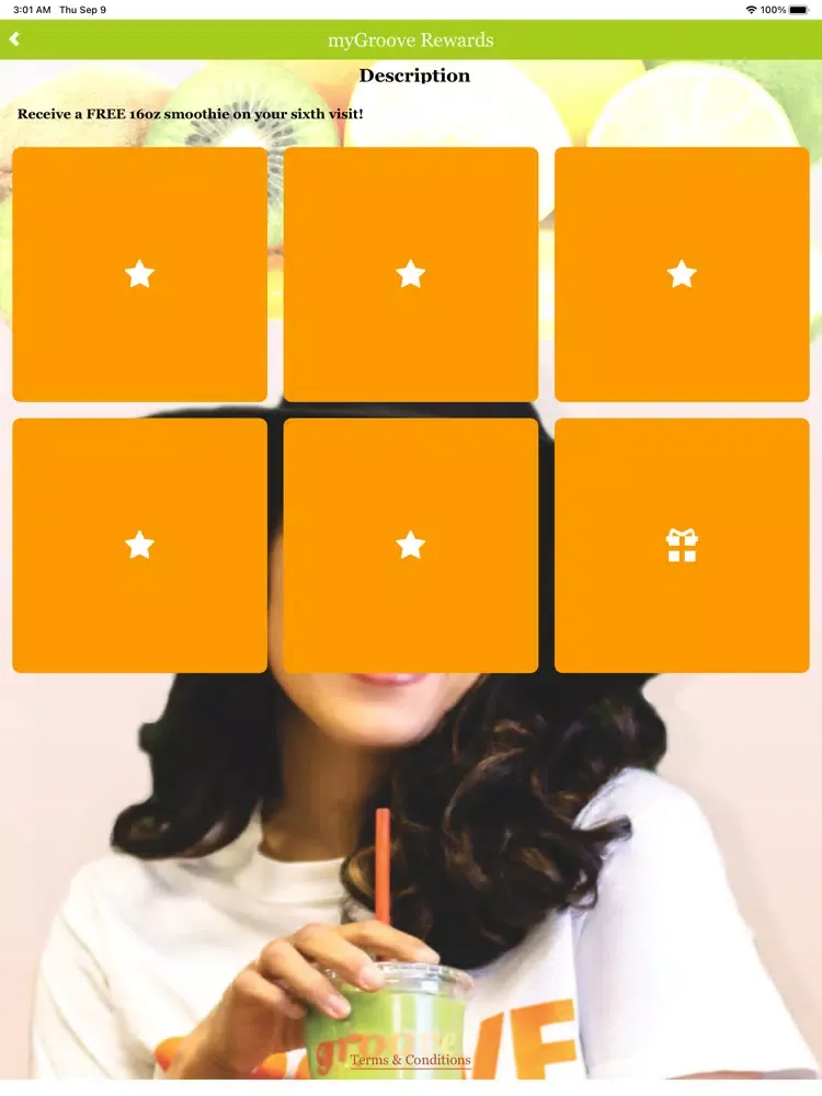 Capturas de tela do The Groove Smoothie and Juice iPad 