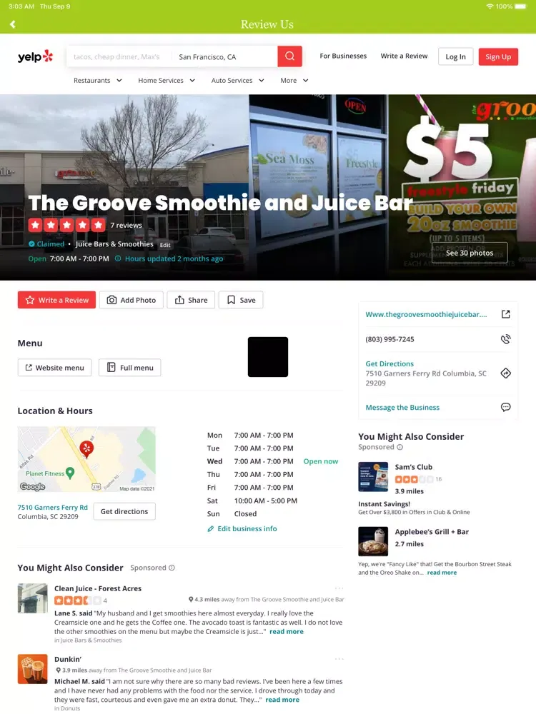 Capturas de tela do The Groove Smoothie and Juice iPad 
