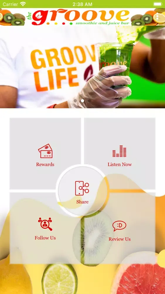 Capturas de tela do The Groove Smoothie and Juice