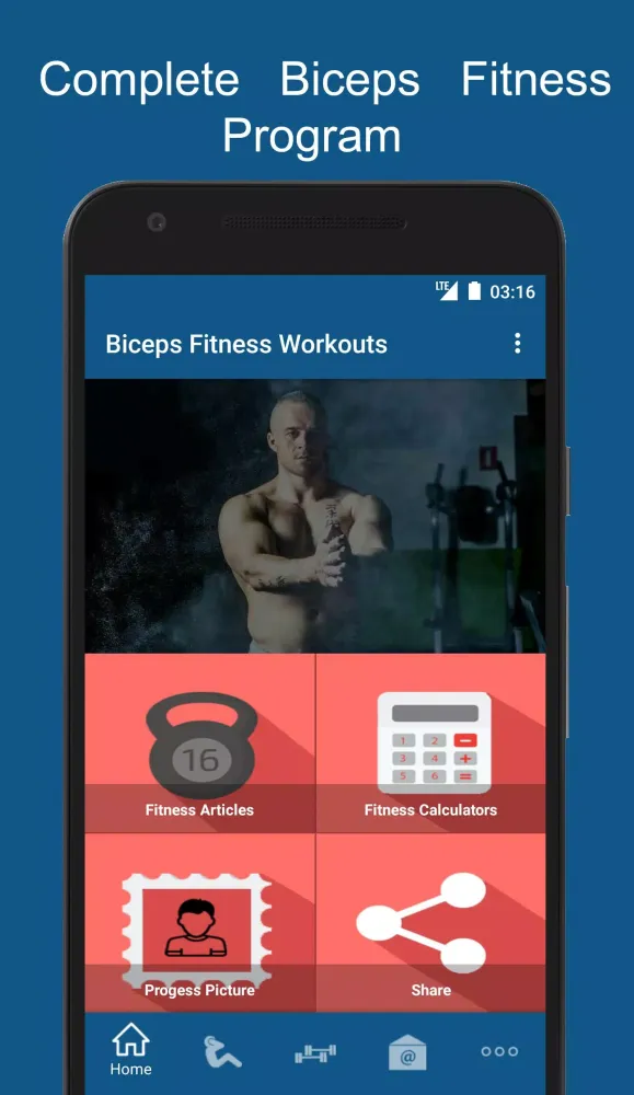 ภาพหน้าจอของ Biceps Fitness Workouts