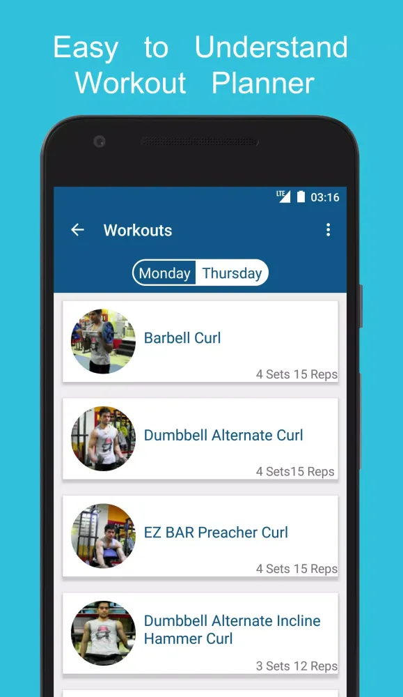 ภาพหน้าจอของ Biceps Fitness Workouts