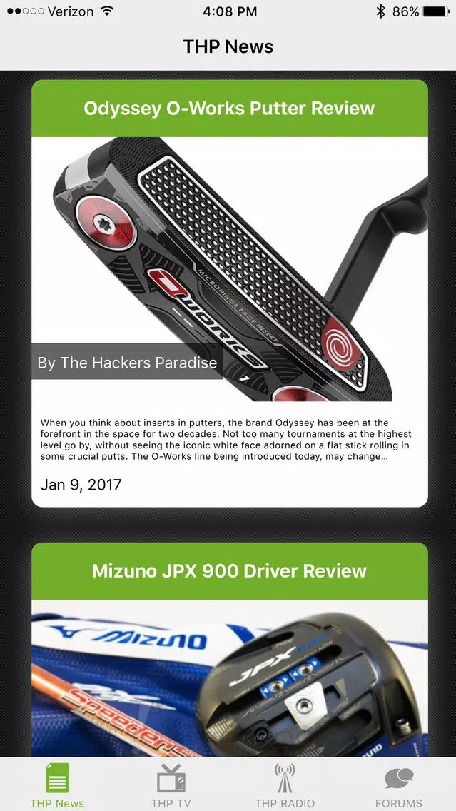 Ảnh chụp màn hình của THP Golf