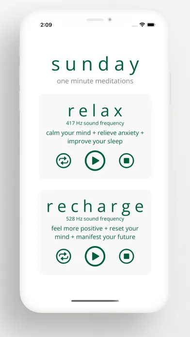 ภาพหน้าจอของ Sunday - Sound Frequencies