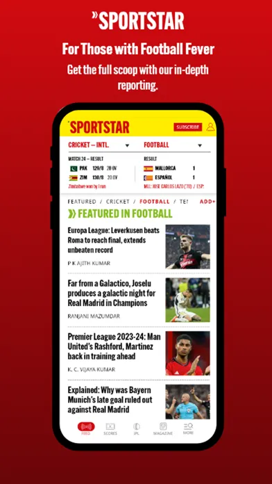 Скриншоты Sportstar: Live Sports & News