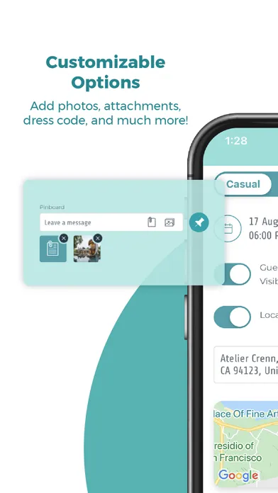 Hub App | Party Invite & RSVP Ekran Görüntüleri