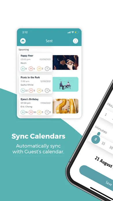 Hub App | Party Invite & RSVP Ekran Görüntüleri