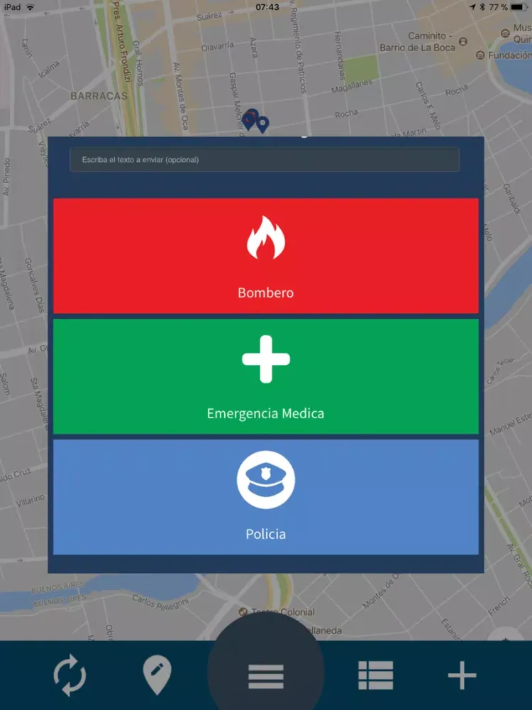 Tangkapan layar Civico iPad 
