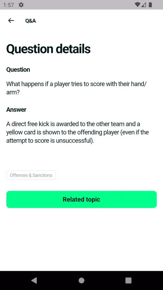 Football Rules Ekran Görüntüleri