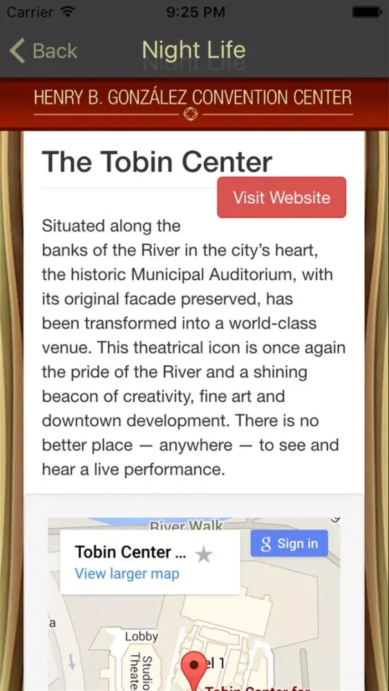Capturas de pantalla de Henry B Gonzalez Convention Center Guide