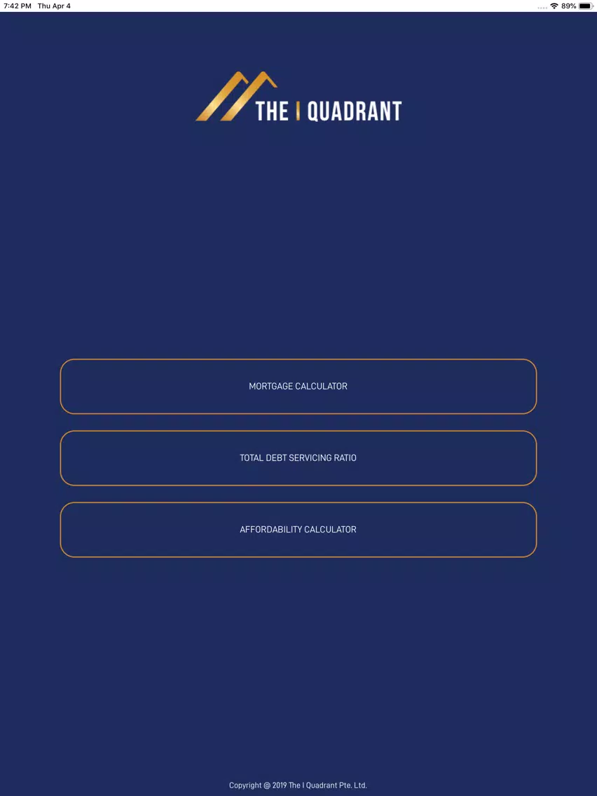 Tangkapan skrin The I Quadrant iPad 