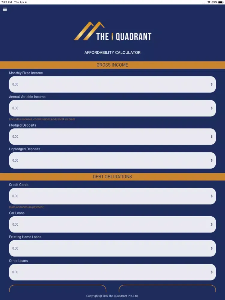 The I Quadrant iPad 应用截图