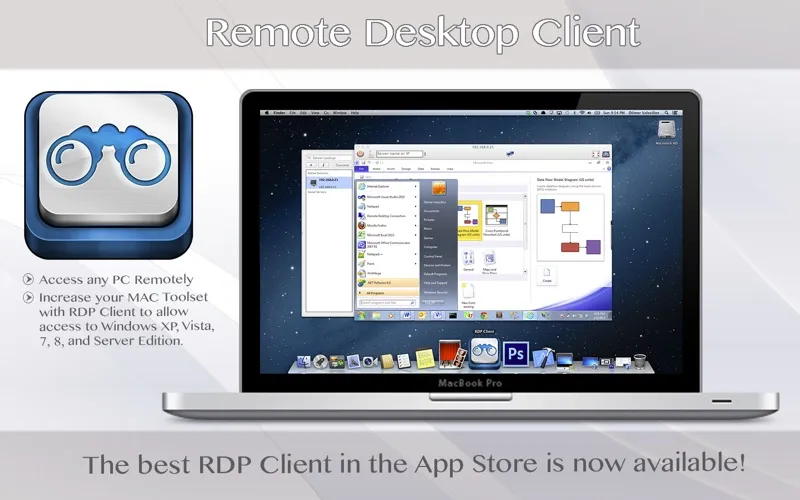 ภาพหน้าจอของ RDP Client
