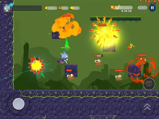 Capturas de tela do Action Cat iPad 