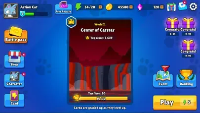 Capturas de tela do Action Cat
