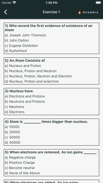 Capturas de tela do Read Chemistry Mcqs!