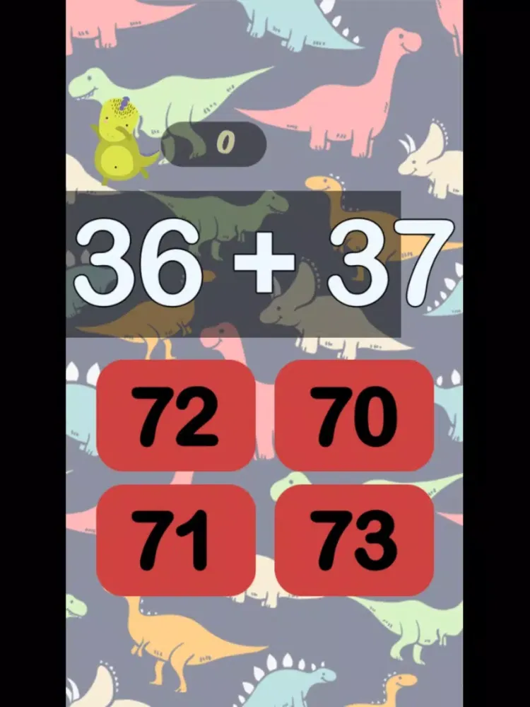 DinoMath for 2nd 3rd Grade iPad  स्क्रीनशॉट