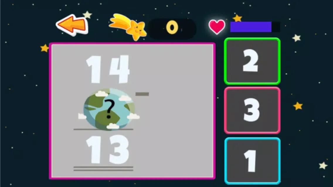 Math Game Galaxy for 1st Grade سکرین شاٹس