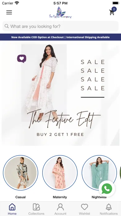 Capturas de tela do The Kaftan Company