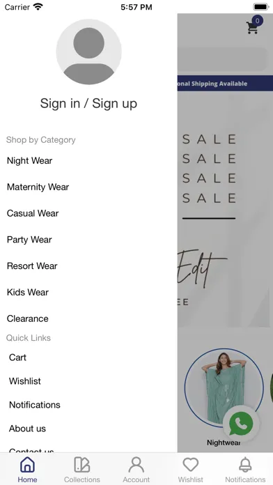 Capturas de tela do The Kaftan Company