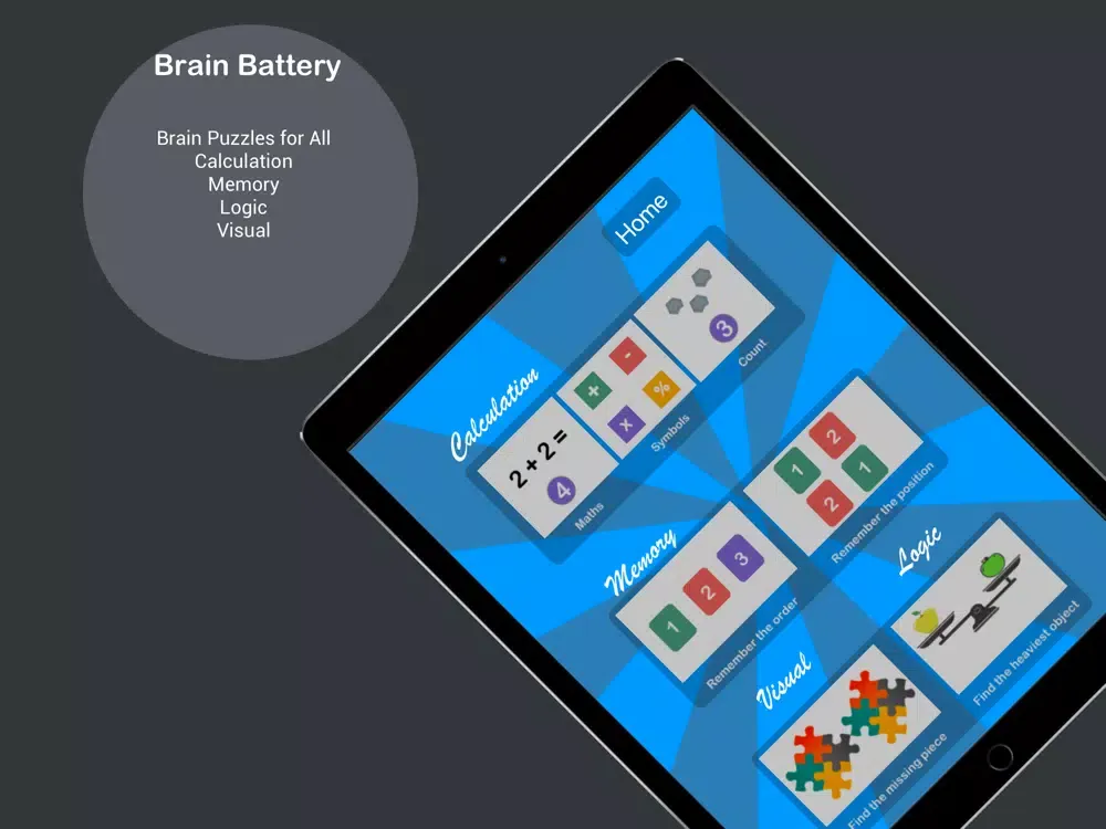 Brain Battery : Brain puzzles iPad  سکرین شاٹس