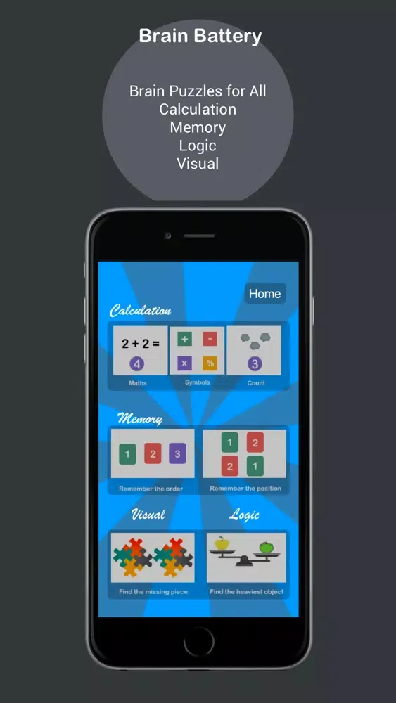 Brain Battery : Brain puzzles سکرین شاٹس