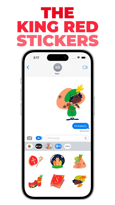 Screenshot di The King Red stickers