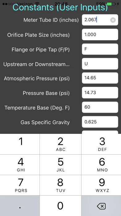 Gas Volume Calc 스크린샷