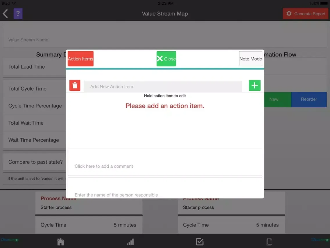Lean Value Stream Mapping iPad  स्क्रीनशॉट