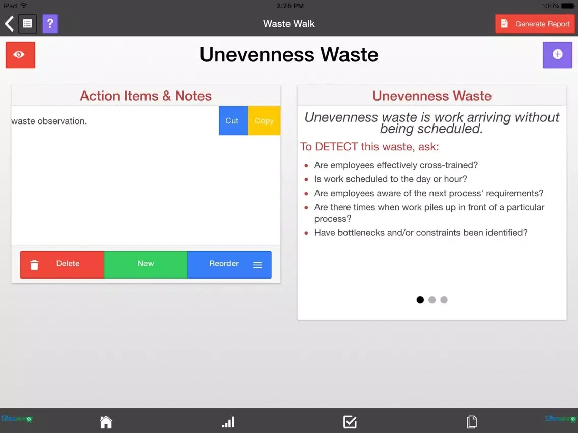 Ảnh chụp màn hình của Lean Waste Audit and Waste Walk iPad 