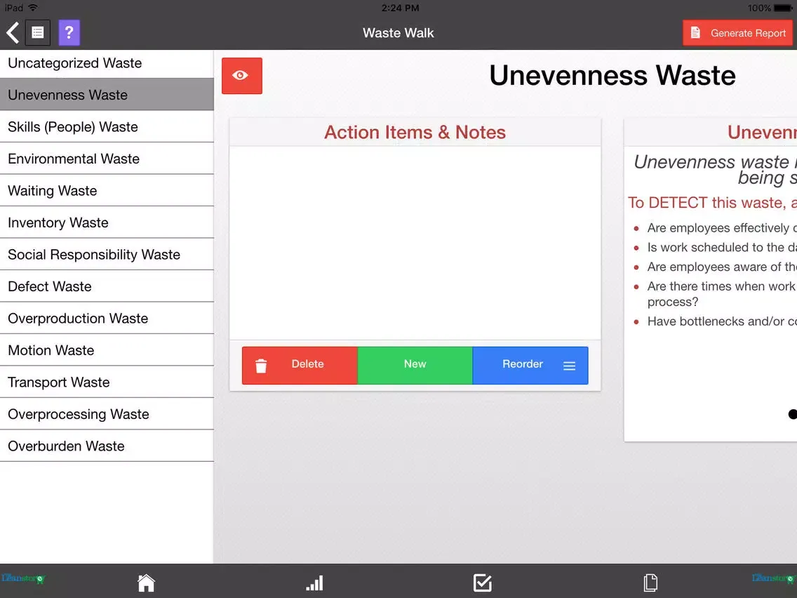 Ảnh chụp màn hình của Lean Waste Audit and Waste Walk iPad 
