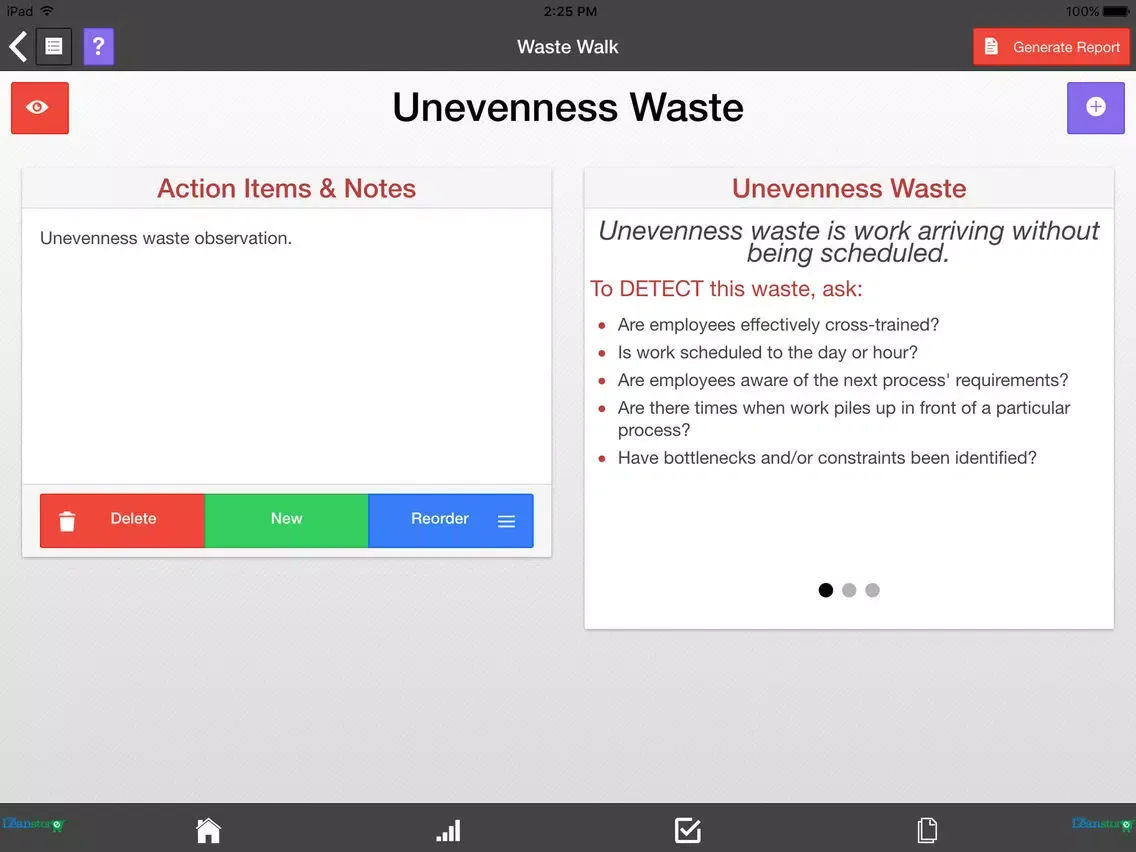 Ảnh chụp màn hình của Lean Waste Audit and Waste Walk iPad 